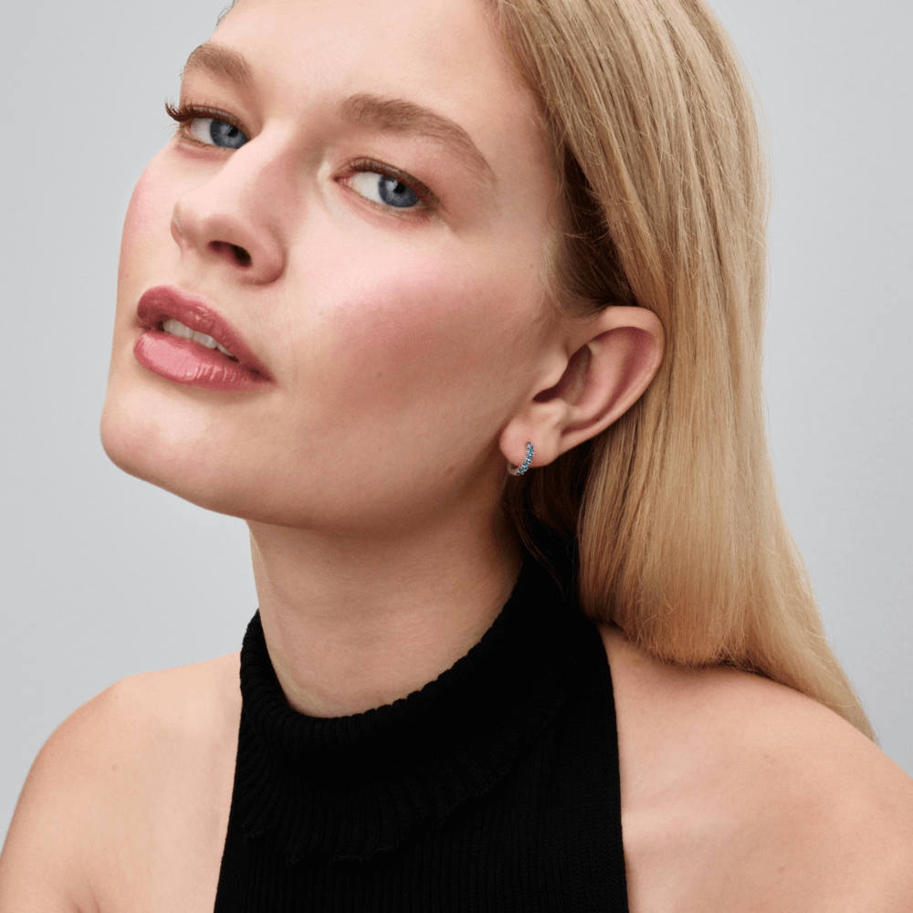 Koryelle Shine Blue Earrings