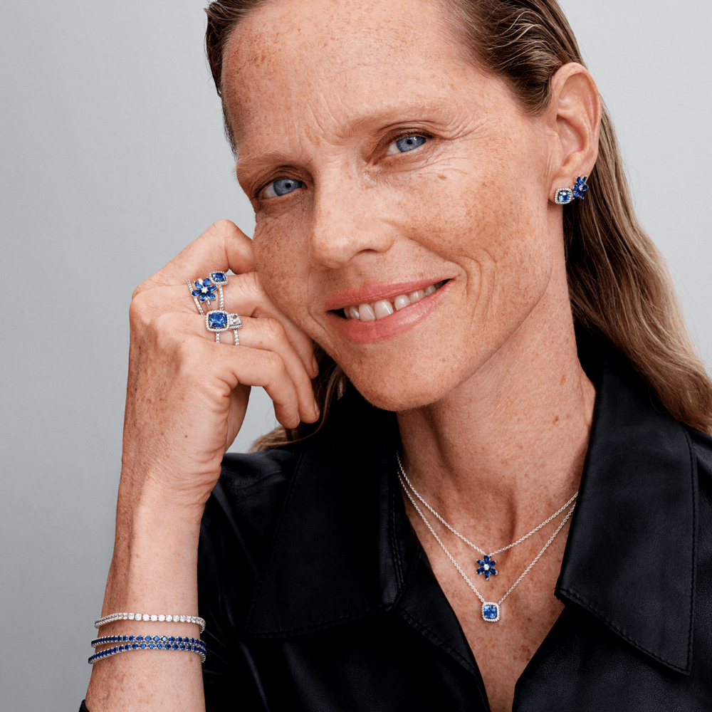 Mavira Frame Blue Bracelet