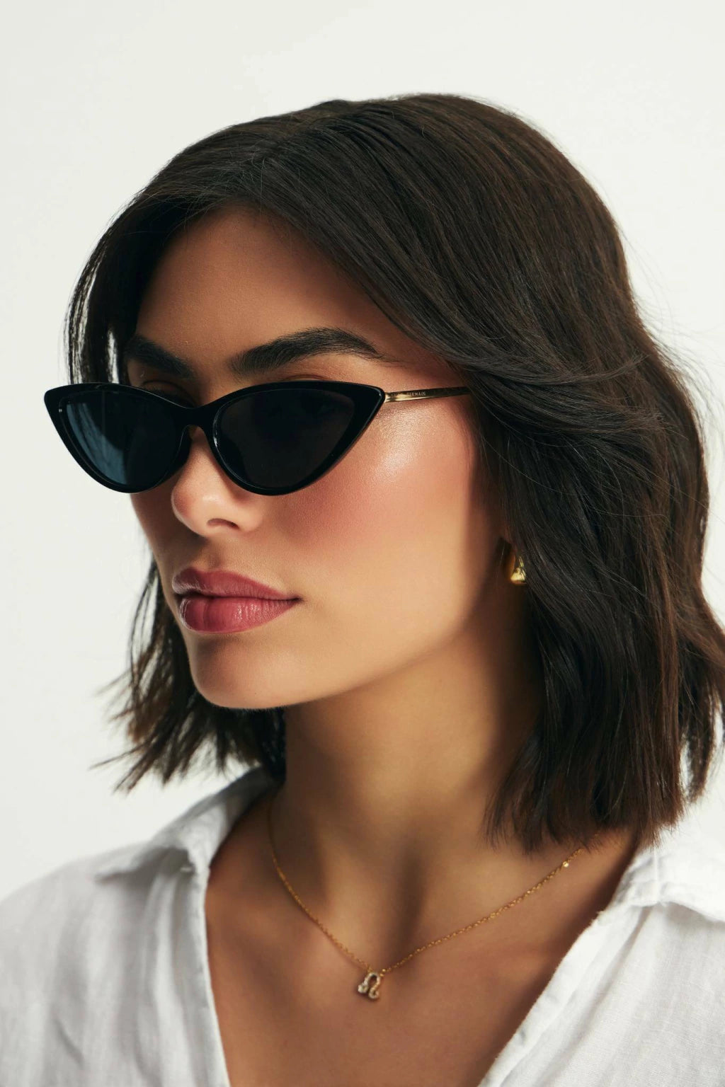 Oryssa Cat Black Sunglasses