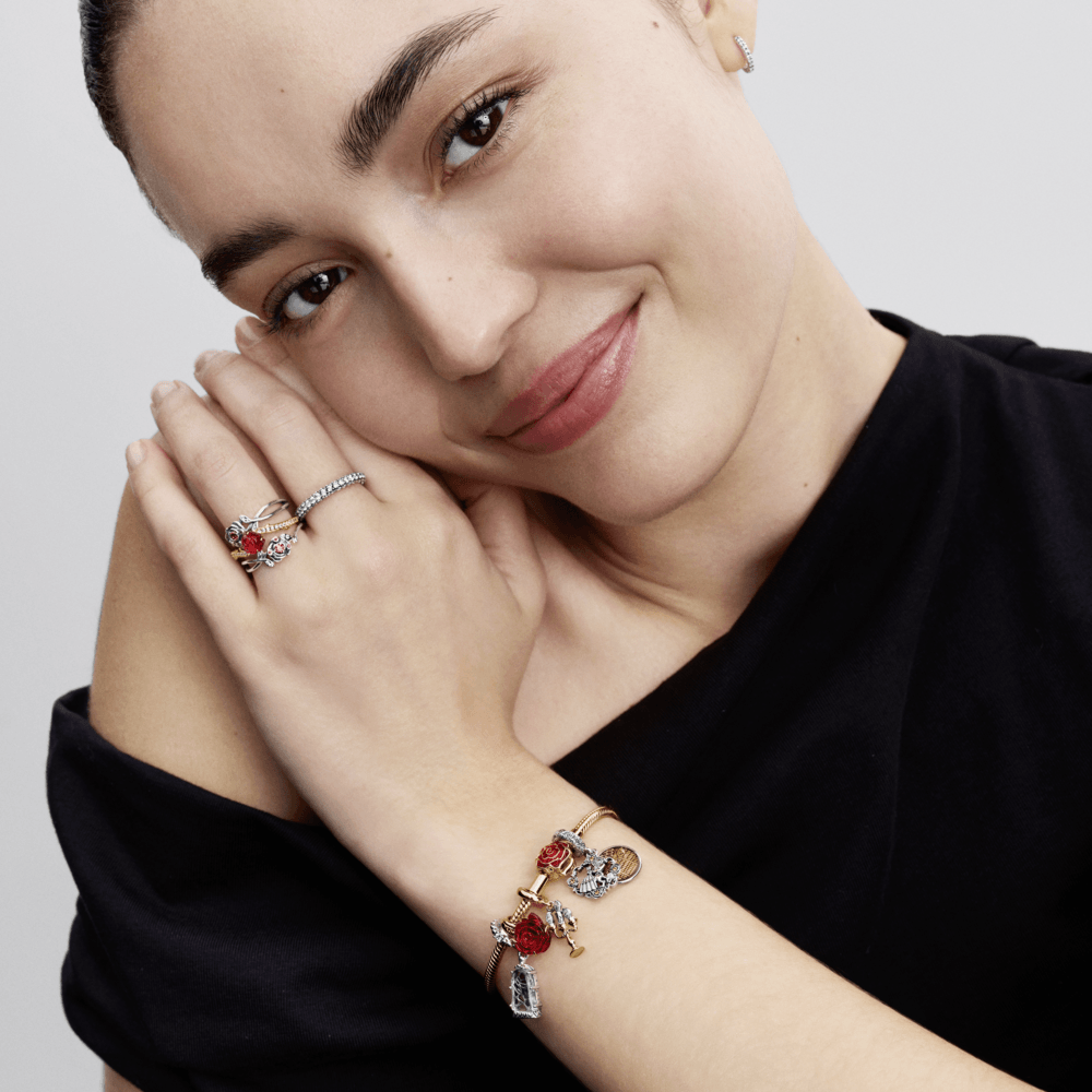 Halvien Axis Flower Red Bracelet