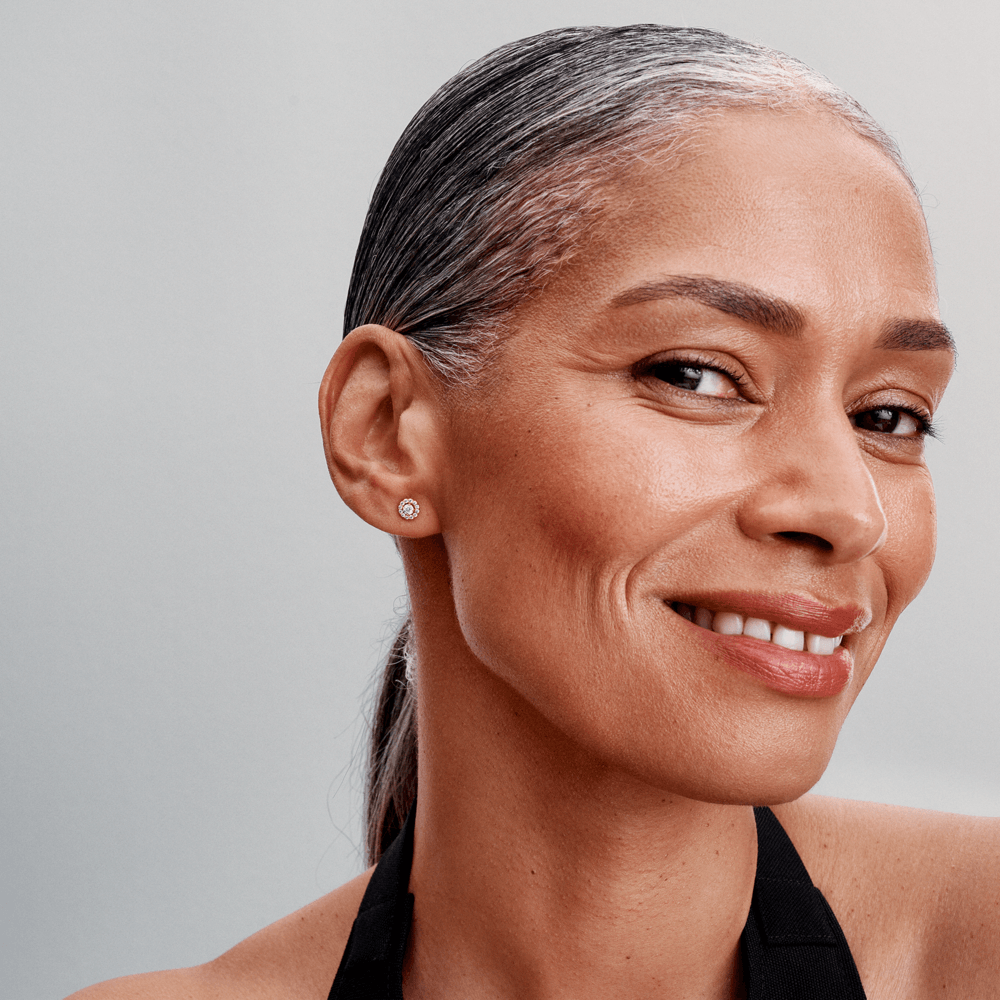 Aurora Heart Gold Earrings