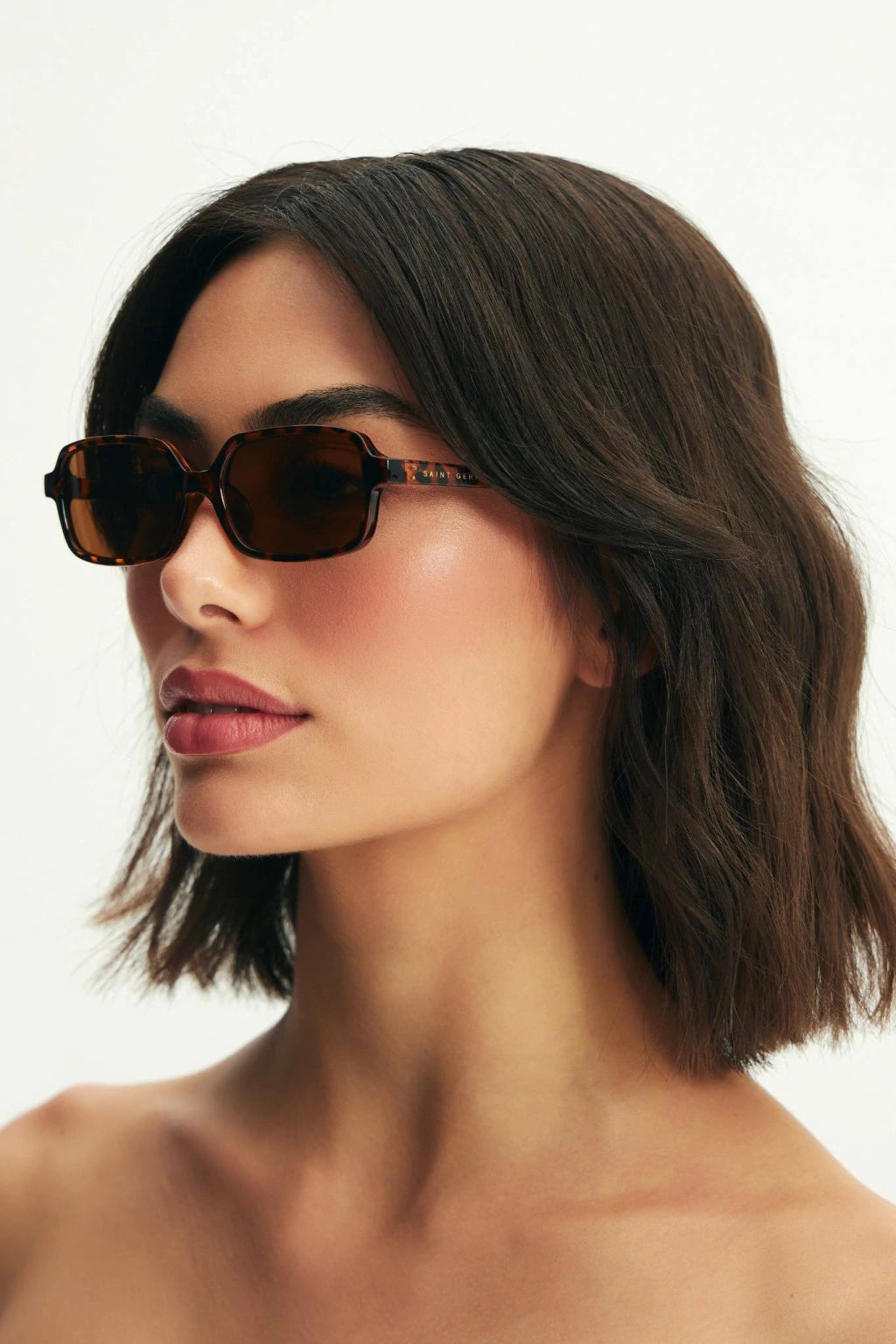 Ibiza Rectangular Tortoise Sunglasses