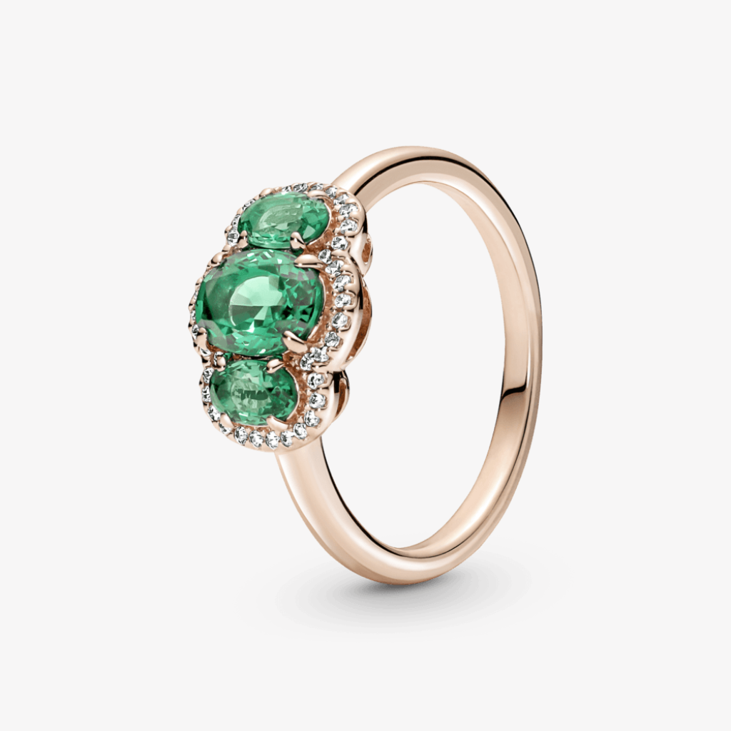 Solenne Elegance Green Ring