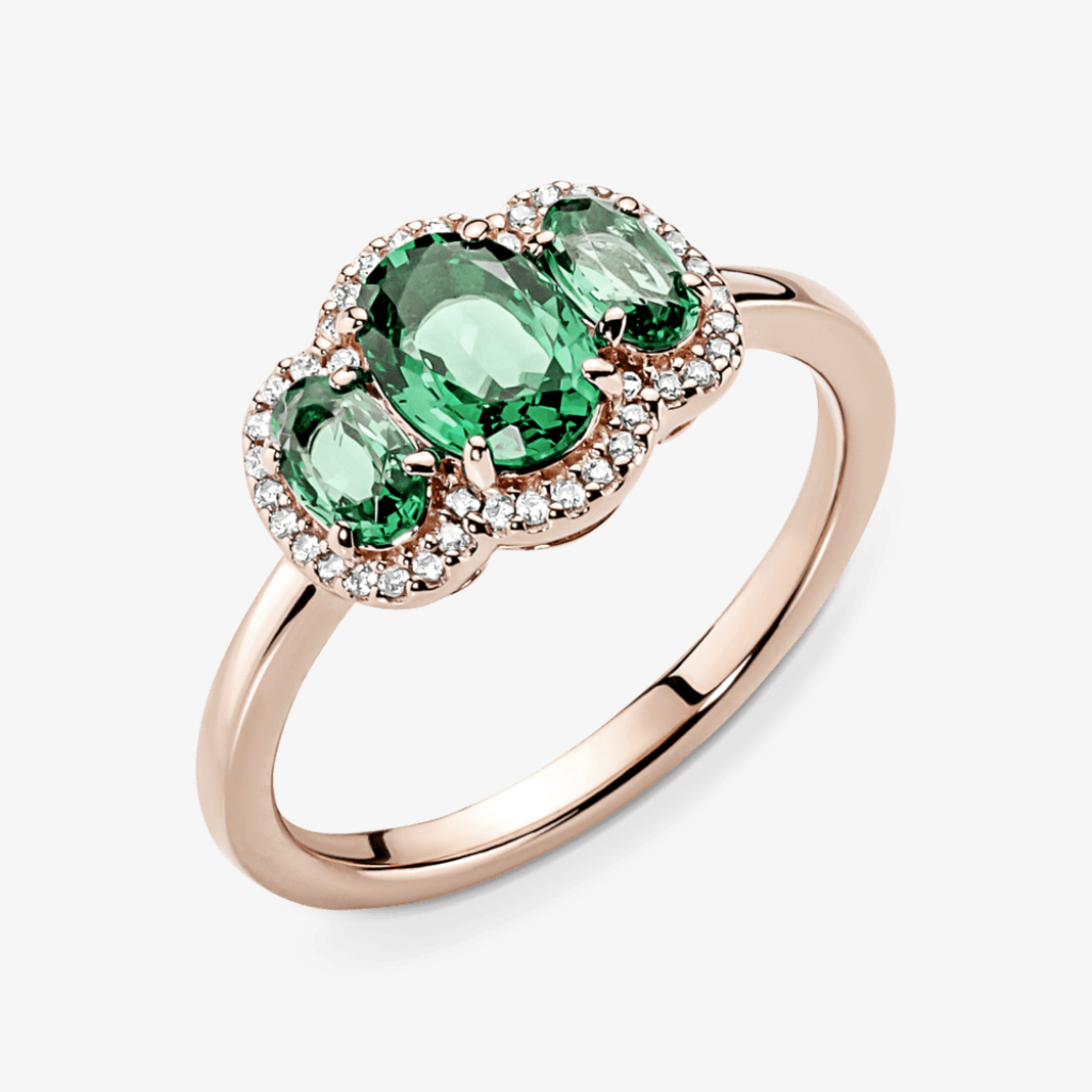 Solenne Elegance Green Ring