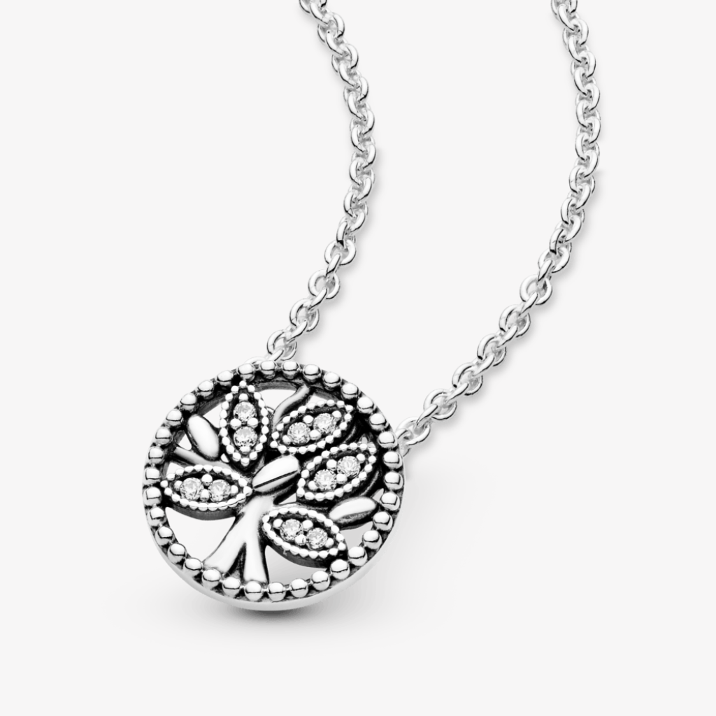 Elandra Poise  Silver Necklace