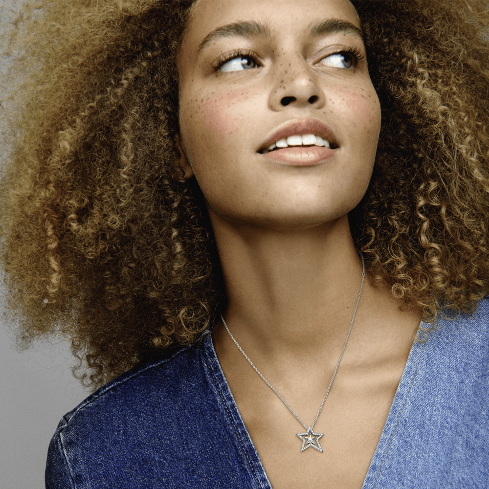 Calverra Grace Silver Necklace