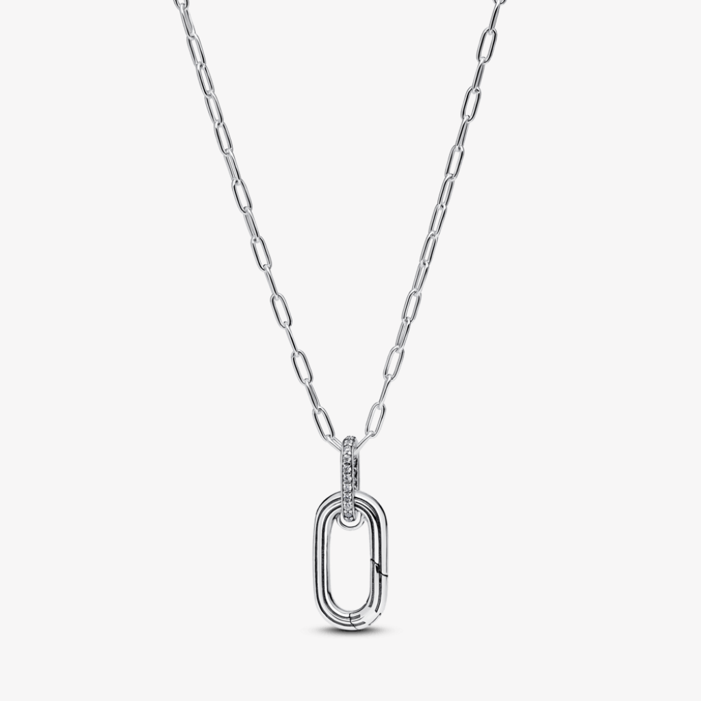 Orelis Radiant Silver Necklace