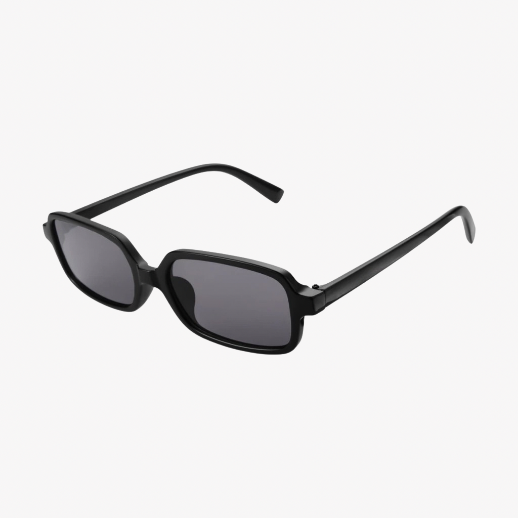Pheora Signature Rectangle Black Sunglasses